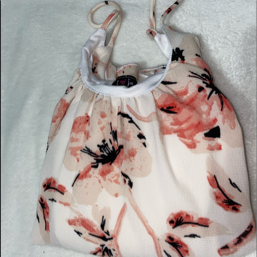 Jeans Warehouse Floral Wavy Spaghetti Top